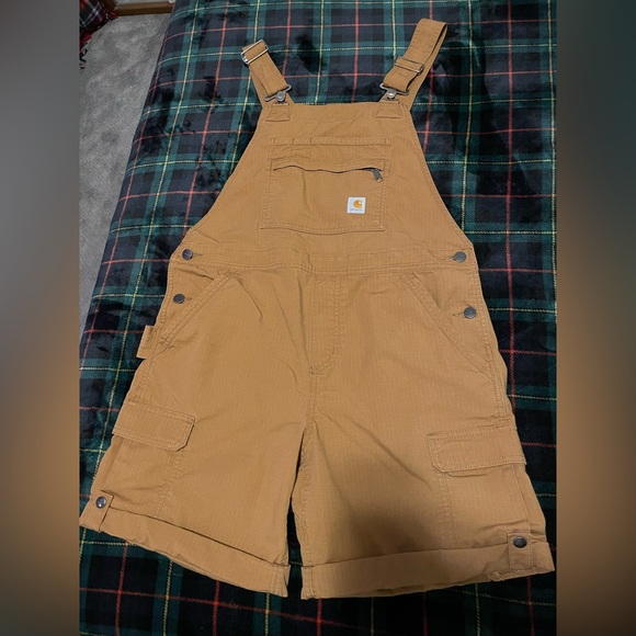 Carhartt Force Ripstop Cargo Shortalls Overalls - Picture 1 of 9